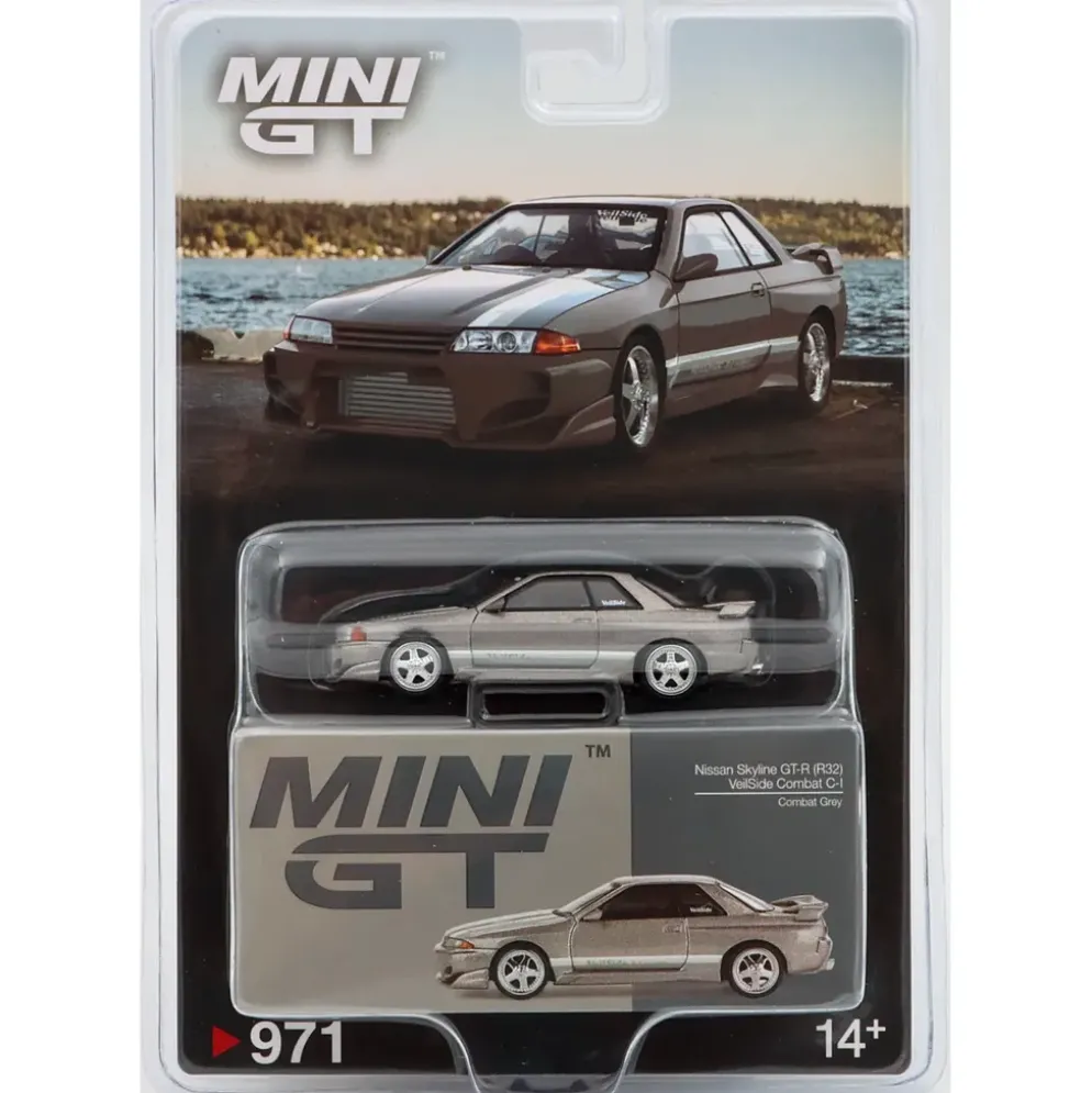 Nissan Skyline GT-R (R32) Veilside Combat C-I Veilside Combat Grey - Blister - 971 - Mini GT - 1:64