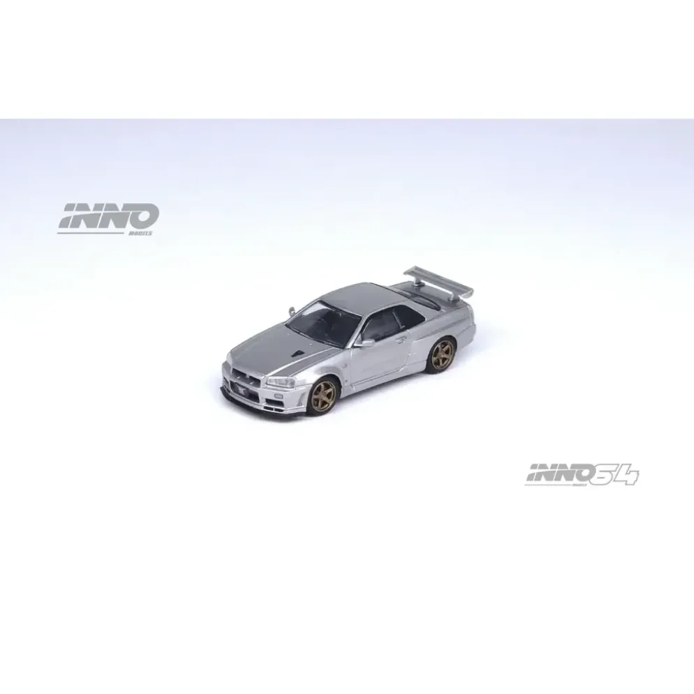 Nissan Skyline GT-R (R34) V-Spec II - Silver - Inno64 - 1:64