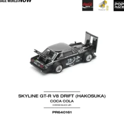 Nissan Skyline GT-R V8 Drift Hakosuka Coca-Cola - Svart - 161 - Pop Race - 1:64