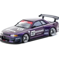 Nissan Skyline (R32) Widebody - Lila - Tarmac Works - 1:64