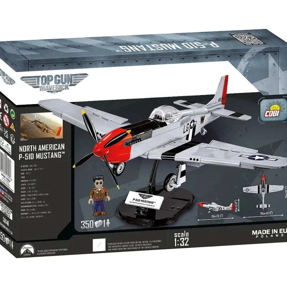 North American P-51D Mustang - Top Gun Maverick - Byggklossar - 5846 - COBI - 1:32