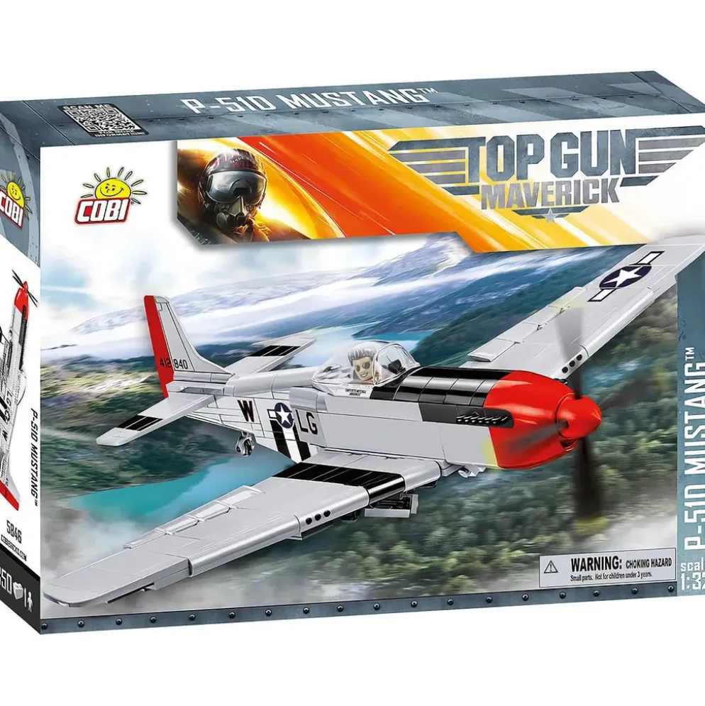 North American P-51D Mustang - Top Gun Maverick - Byggklossar - 5846 - COBI - 1:32