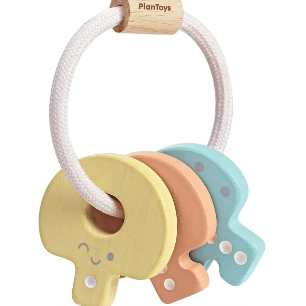 Nyckelknippa / Skallra i Trä - Pastell - 5251 - PlanToys