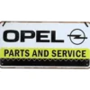 Opel Parts and Service - Plåtskylt - 20 x 10 cm