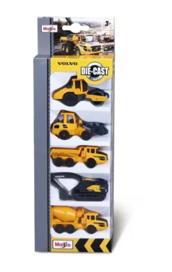 5-pack arbetsfordon - Volvo - Maisto - 7 cm