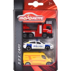 3-pack finska utryckningsfordon - S.O.S. Cars - Majorette