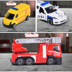 3-pack finska utryckningsfordon - S.O.S. Cars - Majorette
