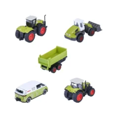 5-pack med lantbruksfordon - Farm - Claas - Majorette