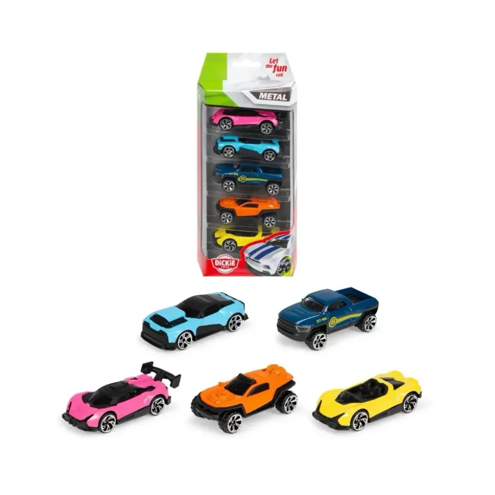 5-pack med Leksaksbilar från Dickie Toys