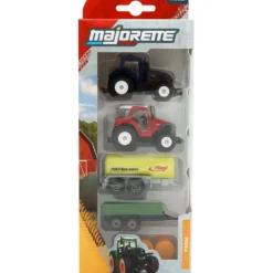 5-pack med traktorer och tillbehör - Majorette - Farm - Set 2