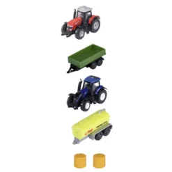 5-pack med traktorer och tillbehör - Majorette - Farm - Set 2
