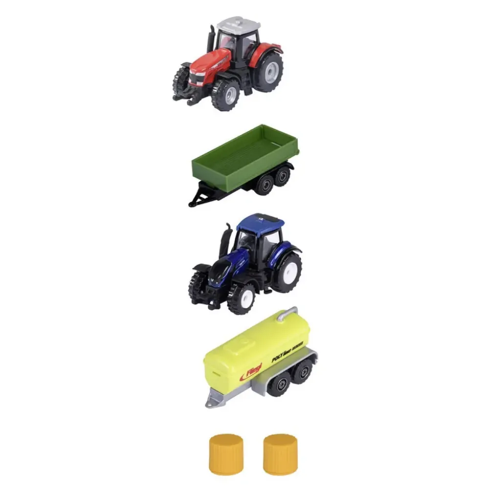 5-pack med traktorer och tillbehör - Majorette - Farm - Set 2