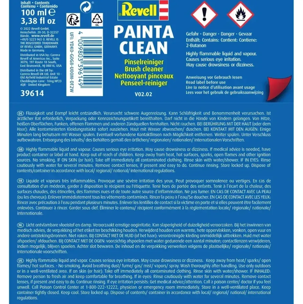 Painta Clean - Penselrengöring - 100 ml - 39614 - Revell