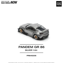 Pandem Toyota GR86 - Silver - 235 - Pop Race - 1:64