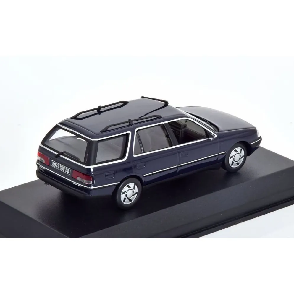 Peugeot 405 Break 1991 - Mörkblå - Norev - 1:43