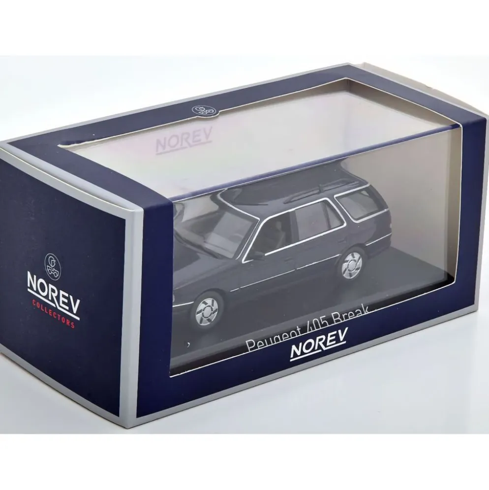Peugeot 405 Break 1991 - Mörkblå - Norev - 1:43