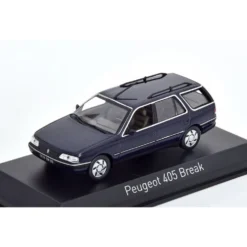 Peugeot 405 Break 1991 - Mörkblå - Norev - 1:43