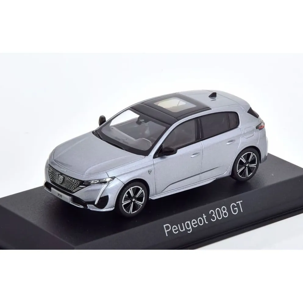 Peugeot 308 GT 2021 - Grå - Norev - 1:43