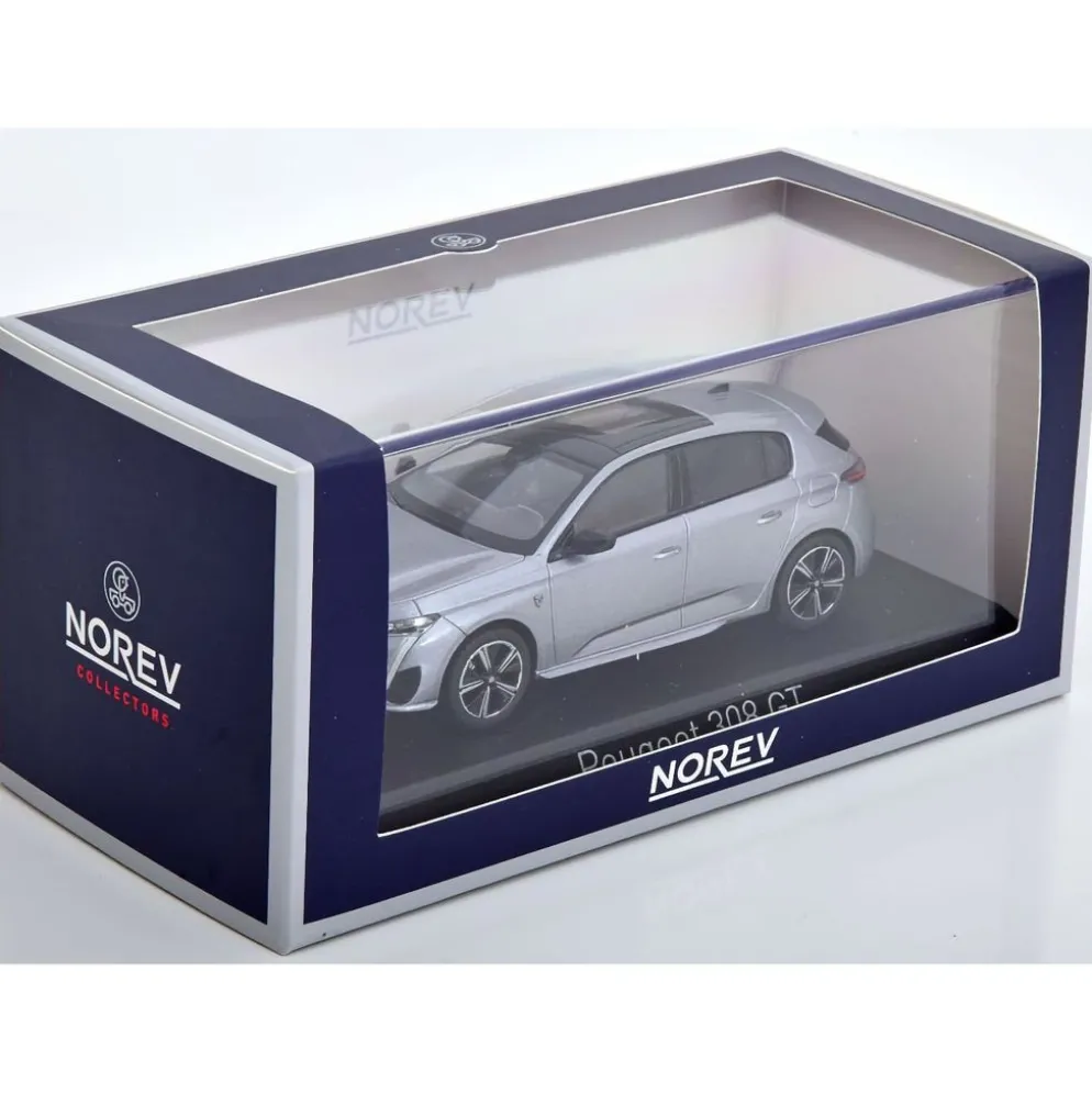 Peugeot 308 GT 2021 - Grå - Norev - 1:43