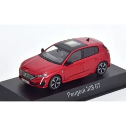 Peugeot 308 GT 2021 - Röd - Norev - 1:43