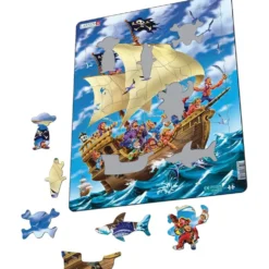 Piratskepp och pirater - Larsenpussel 30 bitar