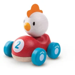 PlanToys Chicken Racer - kyckling i racerbil