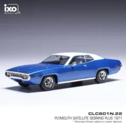 Plymouth Satellite Sebring Plus - 1971 - Blå - Ixo Models - 1:43