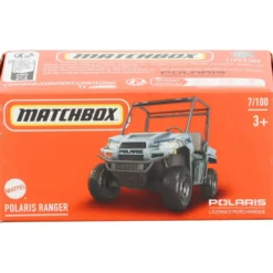 Polaris Ranger - Vit och Svart - Power Grab - Matchbox