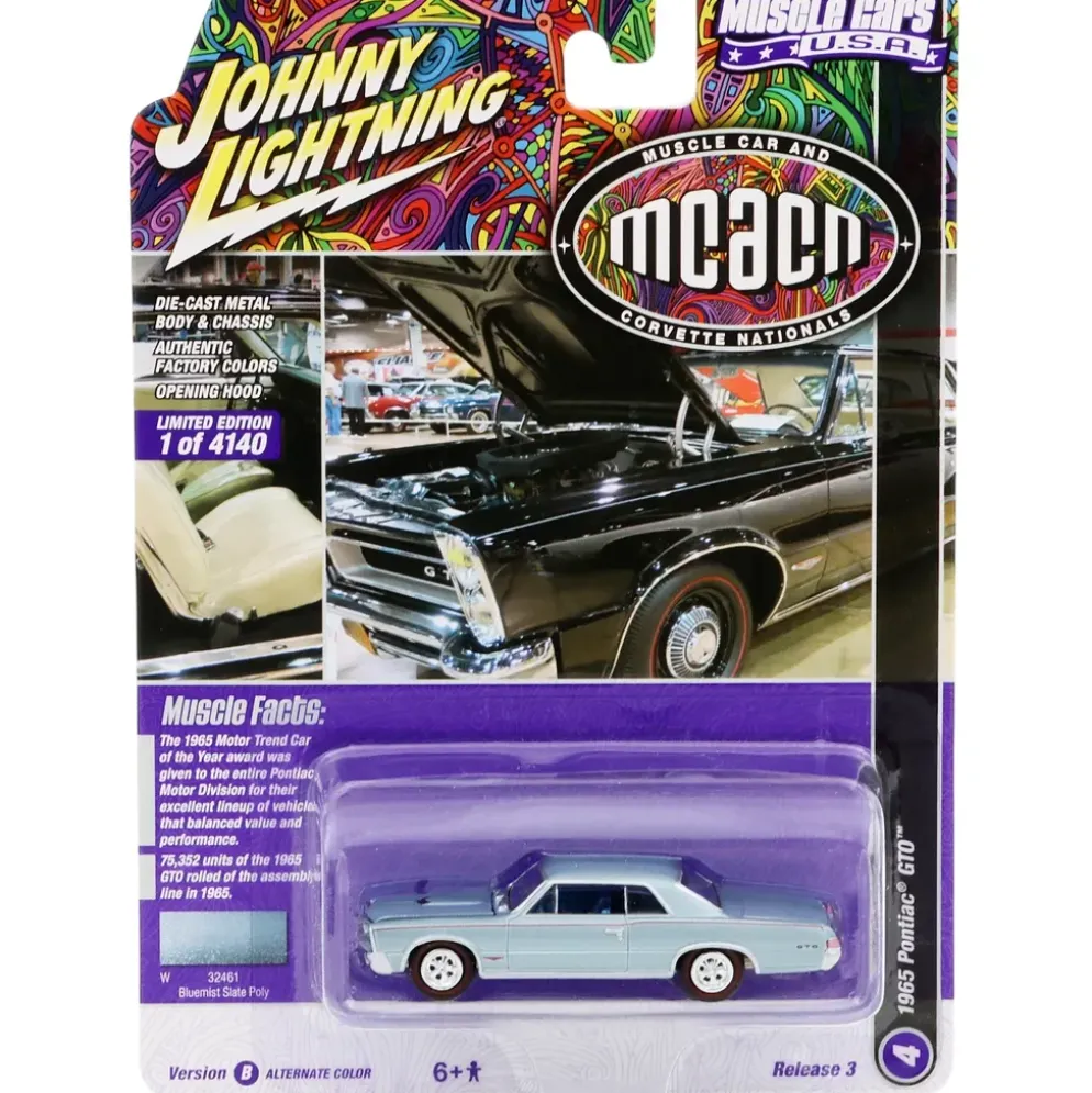 1965 Pontiac GTO - Blå - Johnny Lightning - 1:64