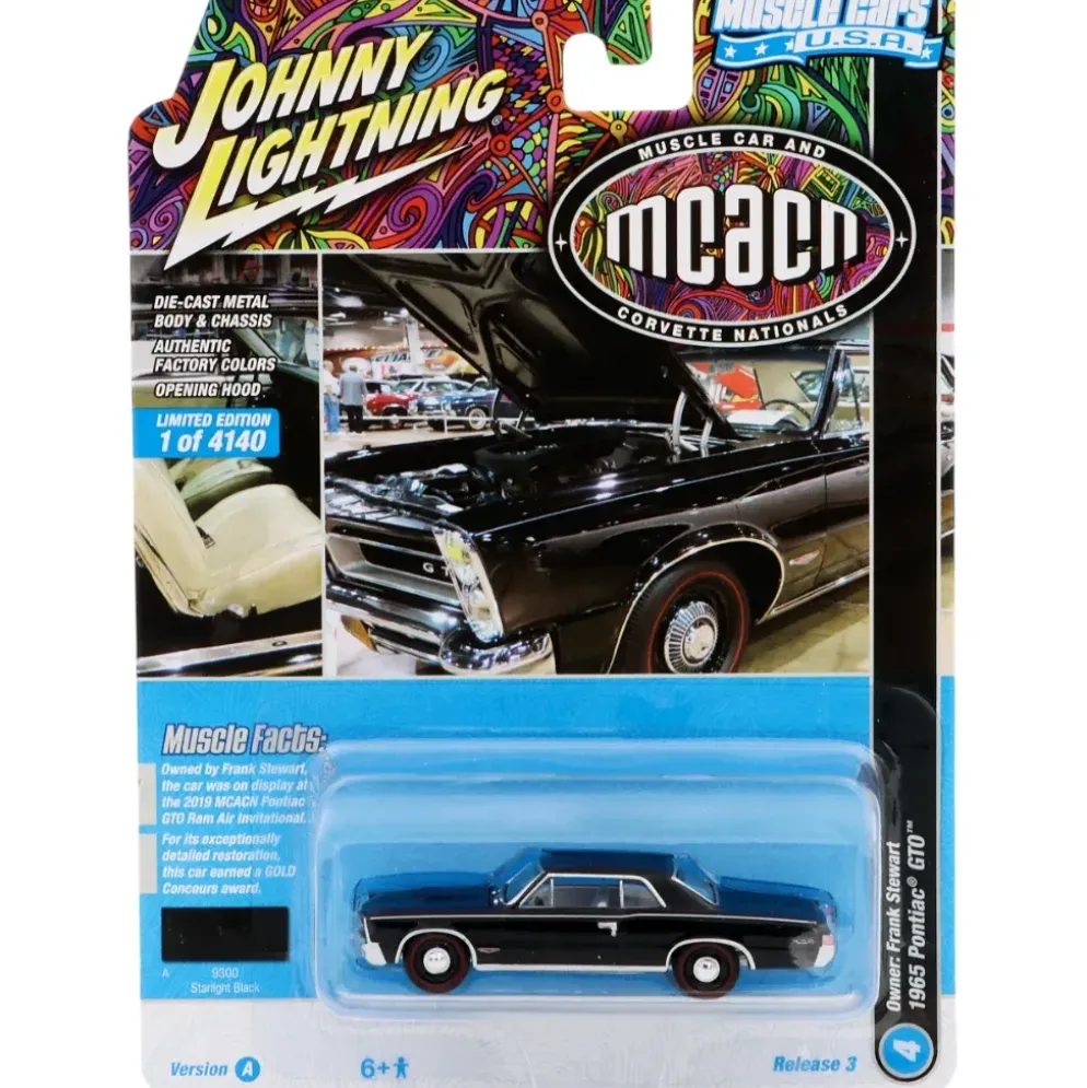1965 Pontiac GTO - Svart - Johnny Lightning - 1:64