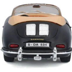 Porsche 356B Cabriolet - 1961 - Svart - Bburago - 1:24
