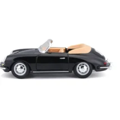 Porsche 356B Cabriolet - 1961 - Svart - Bburago - 1:24