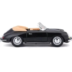 Porsche 356B Cabriolet - 1961 - Svart - Bburago - 1:24