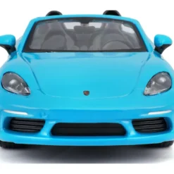 Porsche 718 (982) Boxster Cabriolet - Ljusblå - Bburago - 1:24