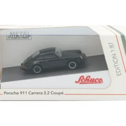 Porsche 911 Carrera 3.2 Coupé - 1989 - Svart - Schuco - 1:87