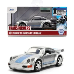 Porsche 911 Carrera RS 3.8 Mirage - Silver - Transformers - Jada Toys - 1:32