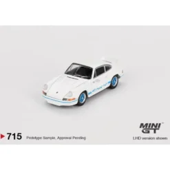 Porsche 911 Carrera RS 2.7 - Vit/Blå - RHD - Mini GT - 1:64