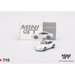 Porsche 911 Carrera RS 2.7 - Vit/Blå - RHD - Mini GT - 1:64