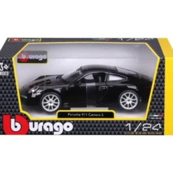Porsche 911 (991) Carrera S - Svart - Bburago - 1:24