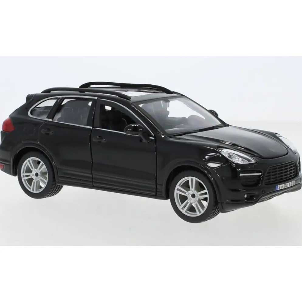 Porsche Cayenne Turbo - Svart - Bburago - 1:24