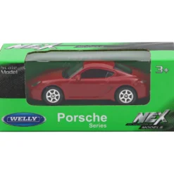 Porsche Cayman S - Röd - Welly - 7 cm