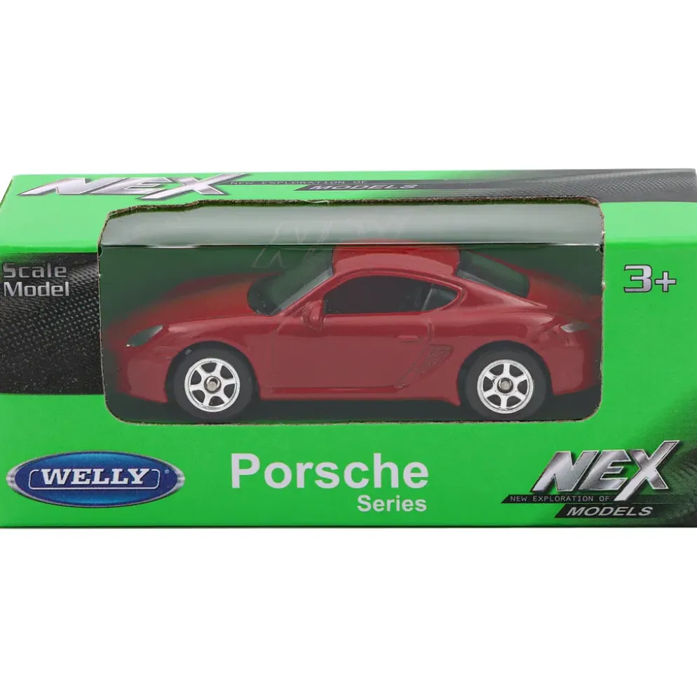 Porsche Cayman S - Röd - Welly - 7 cm