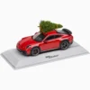 Porsche 911 (992) Dakar - Röd med julgran - Spark - 1:43