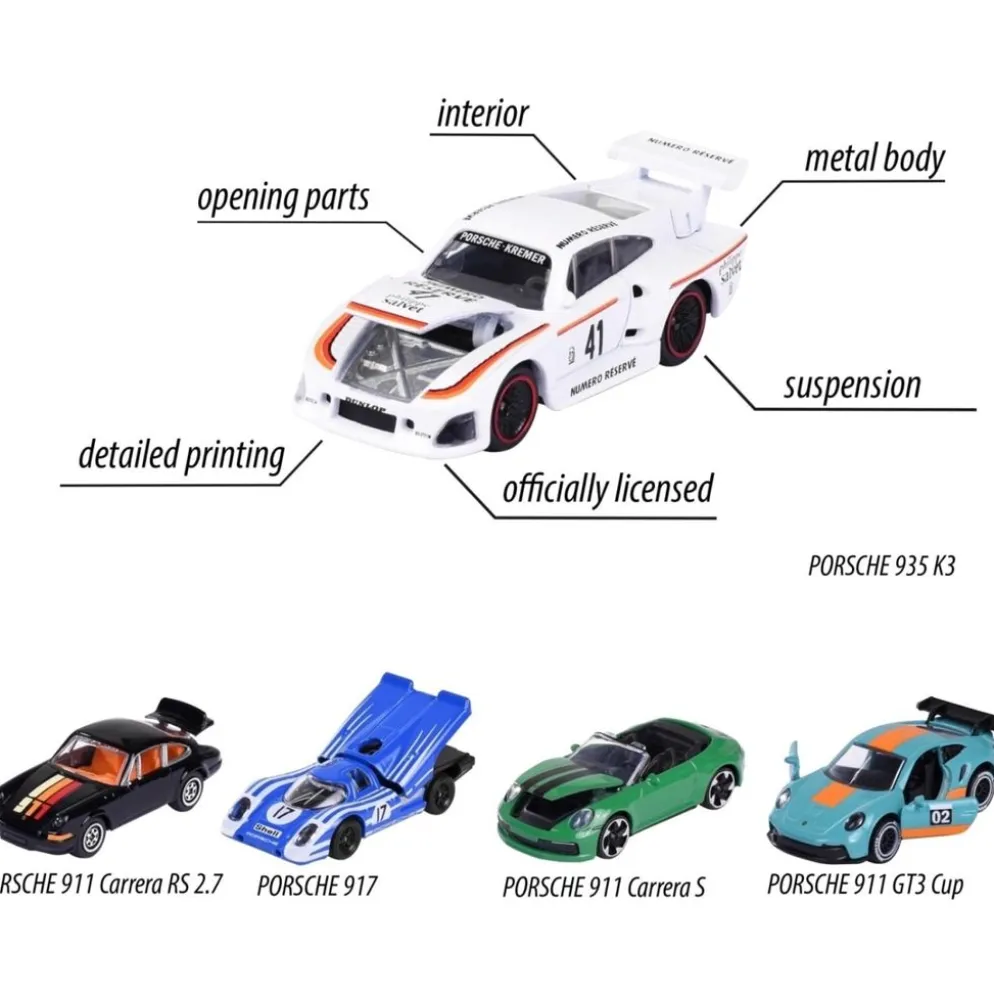Porsche Edition - 5 Pieces Giftpack - Majorette