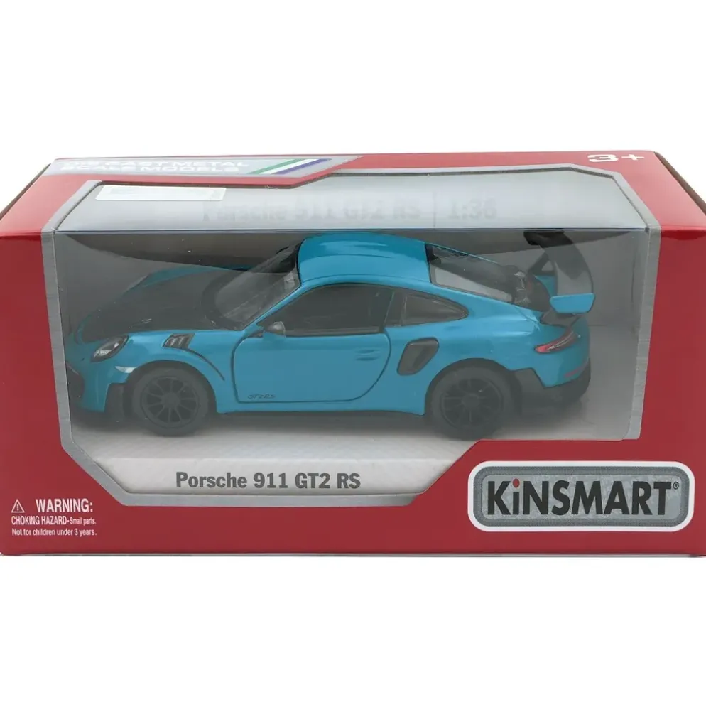 Porsche 911 GT2 RS - Blå - Kinsmart - 1:36