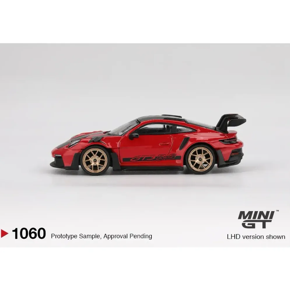 Porsche 911 (992) GT3 RS Weissach Package Guards Red - Röd - 1060 - Mini GT - 1:64