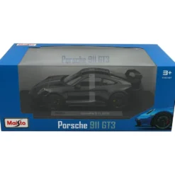 Porsche 911 GT3 - 2022 - Svart m. silverrand - Maisto - 1:18