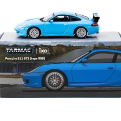 Porsche 911 GT3 (type 996) - Blå - Tarmac Works x Ixo Models - 1:64
