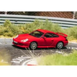 Porsche 911 GT3 (type 996) Diecast SuperCon Special Edition - Röd - Tarmac Works x Ixo Models - 1:64