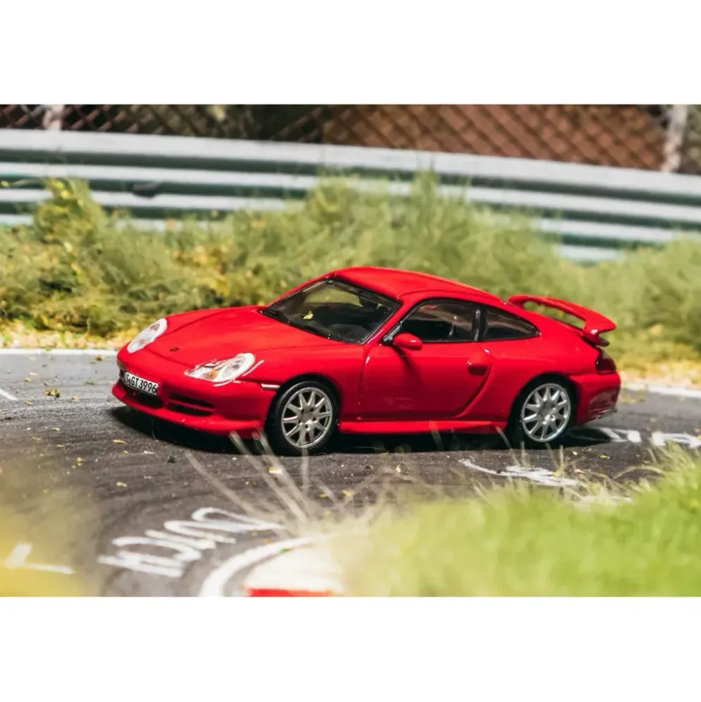 Porsche 911 GT3 (type 996) Diecast SuperCon Special Edition - Röd - Tarmac Works x Ixo Models - 1:64